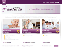 Tablet Screenshot of groupeasteria.fr